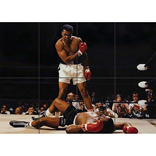 Doppelganger33 LTD Muhammad Ali Vs Sonny Liston Arte de la Pared Multi Panel de Carteles 47x33 Pulgadas