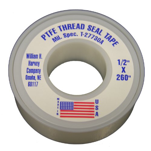 LASCO 11-1032 PTFE Double Density Pipe Sealant Tape, 1/2-Inch x 260-Inch, White