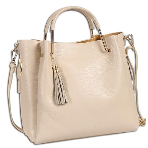 Sac à bandoulière en cuir pour femme beige OTT857UI3 pour ranger vos essentiels