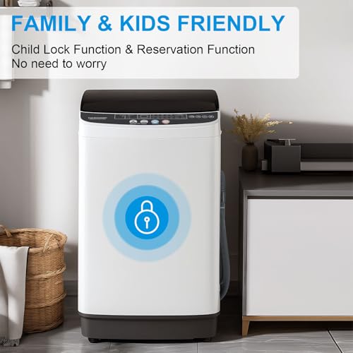 Image of DOGHLY Portable Washing Machine for Apartments, 17LBS Small Washer & Spiner