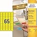 Produktbild AVERY Zweckform Etiketten Inkjet/Laser/Kopier 38,1x21,2mm VE=1300 Stück gelb