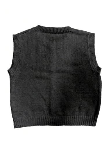 Image of GORGLITTER Women's Button Up Sweater Vest Crewneck Sleeveless Knit Sweater Tank Top