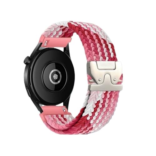 [PLYYQZM] �L�k���̂���i�C�����X�g���b�v�A18 20 22mm�AHuawei �ɍ��� GT5 GT4 Pro�ASam su ng �ɍ��� Watch 7/6/5 40mm 44mm�p�A�N�C�b�N�����ɓK�p(Strawberry Red,22mm)