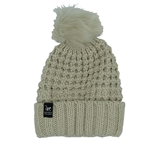 DRESSED IN MUSIC PLAY WITH ME Gorro Verde Menta de Invierno Unisex - Talla única - Unisex Adulto - Gorro Felpudo con Dobladillo - Surf Monkey® - Surfing The Basque Country Cover