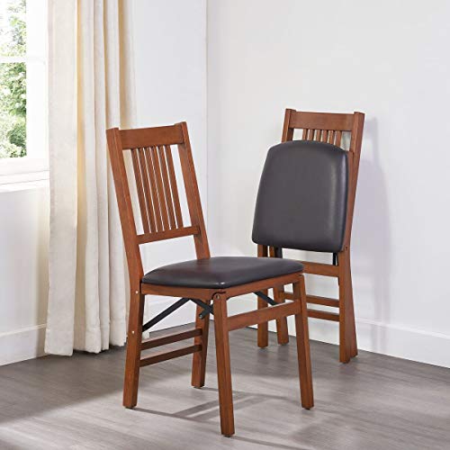 Meco Stakmore True Mission Folding Chair Fruitwood Finish, Set Of 2 #TOP5