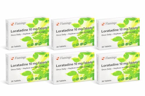 6 Months Supply Loratadine Hayfever & Allergy Relief Antihistamine 10mg Tablets (30x6) GSL