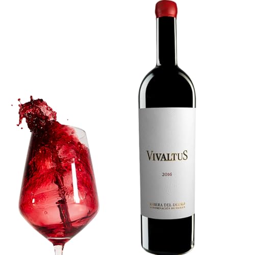 Vivaltus – Vino tinto Ribera del Duero 2016 | Tempranillo‑Cabernet‑Merlot | Cuerpo pleno y elegante | Aromas florales, minerales y toques de fruta madura - 1 Botella 75cl