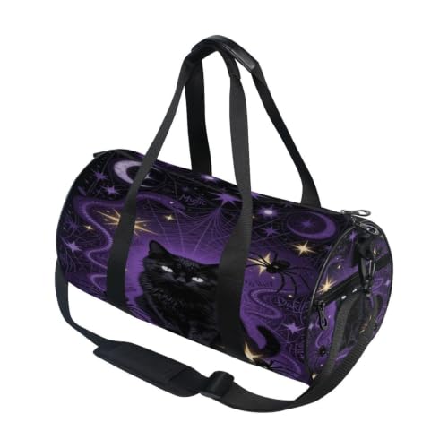 Bolsa de gimnasio ligera con bolsillo interior y estampado de serpientes celestiales
