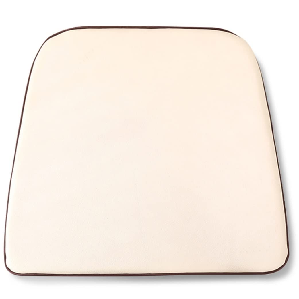 Coussin de siège antidérapant en cuir Ivoire DCushs | Fini les chaises inconfortables