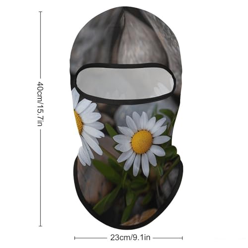 Balaclava para Esquí Máscara Facial Completa Protección Solar Capucha con Dibujos de Margaritas y Roca para Verano, Malla de Cuello Refrescante, Balaclavas para Ciclismo, Protector UV para Cabeza para Hombres y Mujeres miniatura 2