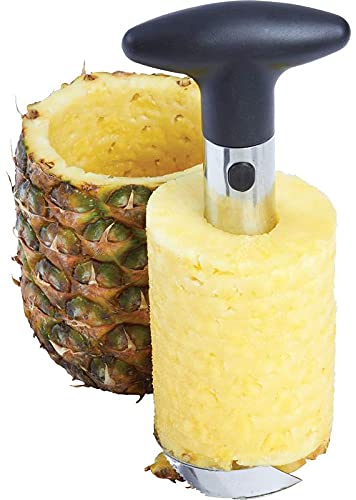 DÉBiteur d'Ananas - Easy Slicer,Outils de Cuisine, Trancheuse À Ananas / en Acier Inoxydable / Super Rapide et Facile À Gagner du Temps / Facile À Nettoyer (Noir) Cover