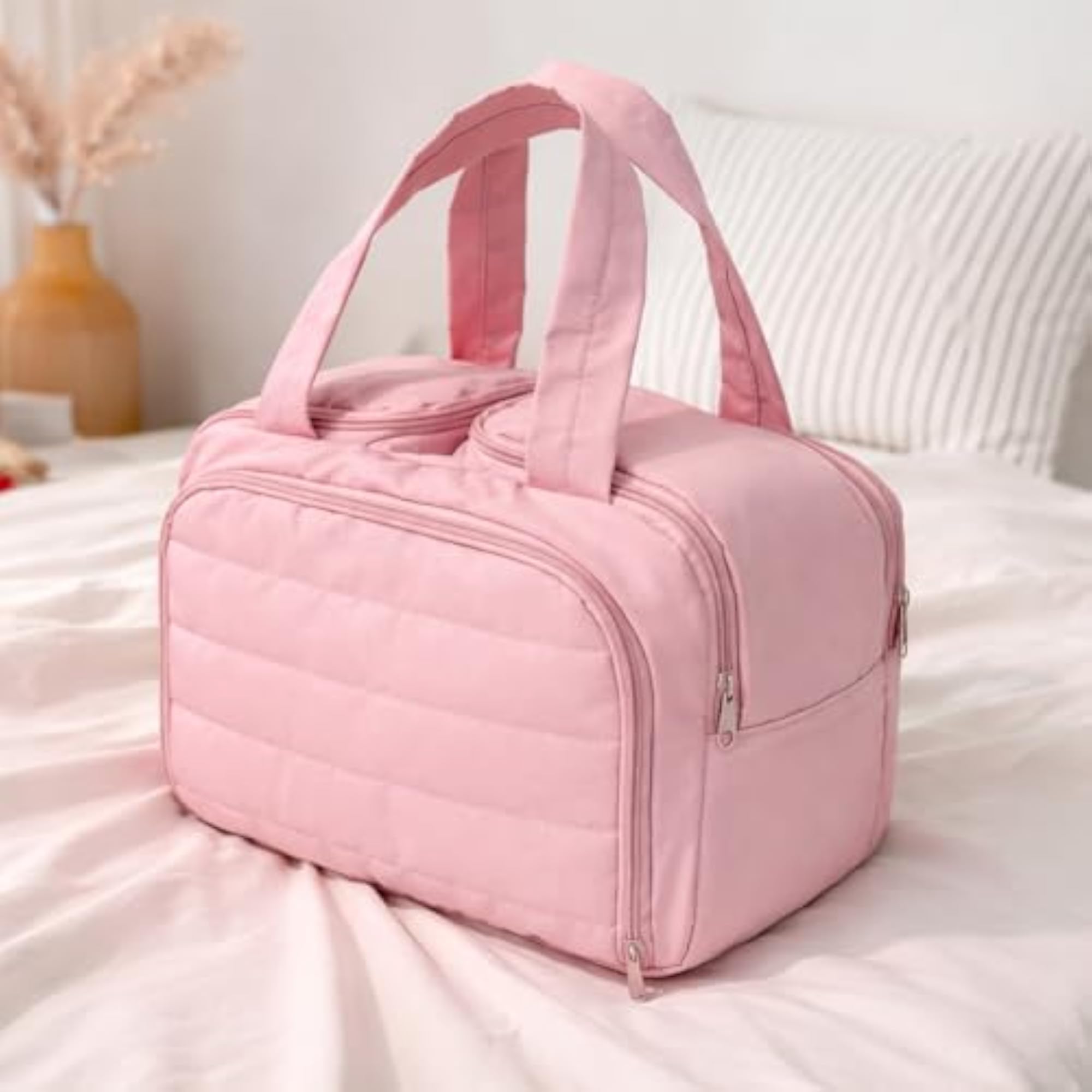 4-in-1 Travel Toiletry Bag, Multi-Compartment Organizer