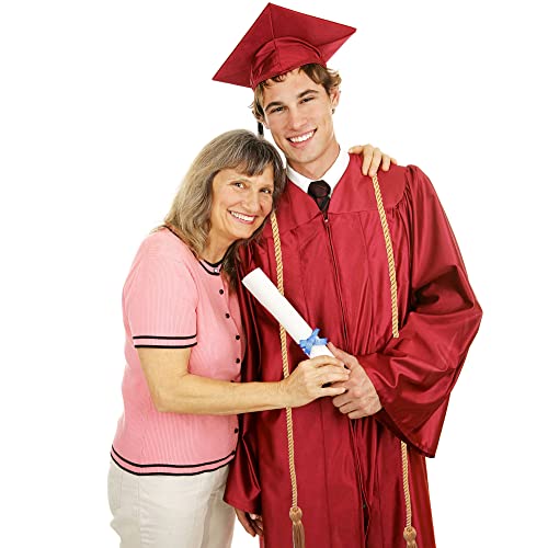 Image of Trounistro 8 Pieces Graduation Cords Yarn Honor Cords with Tassel for College Graduation Students (Antique Gold)