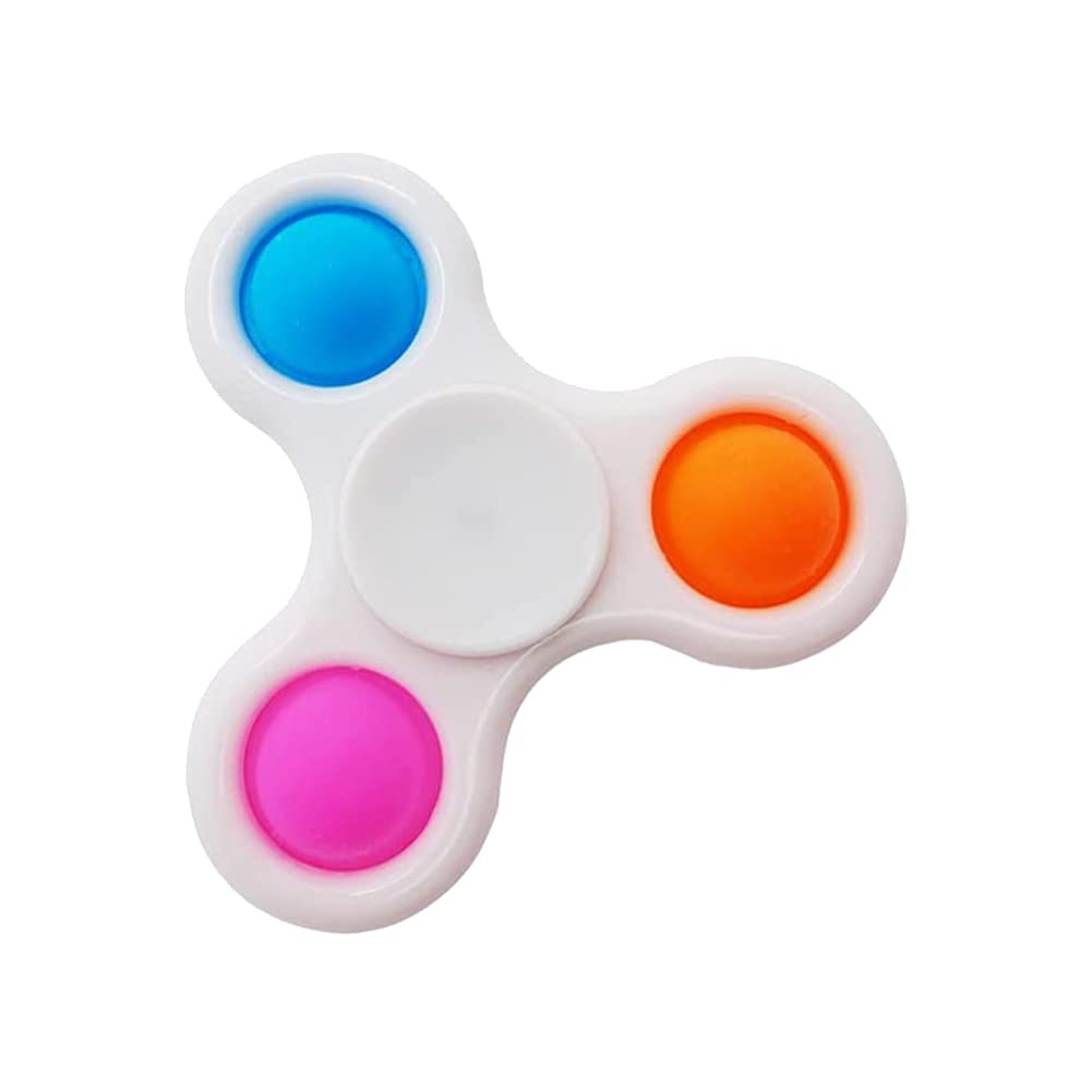 Yicare Fidget Toys Pop it fidget toy Dimple Toy Mini Simple Fidget Dimple Toy Silicone Fidget Spinner Toy Pop Pop Bubble Sensory Fidget Stress Relief Finger Toy Hand Spinner (A)