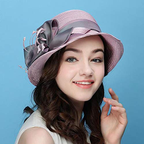 Chapeau de paille femme été anti-UV pour voyage et plein air