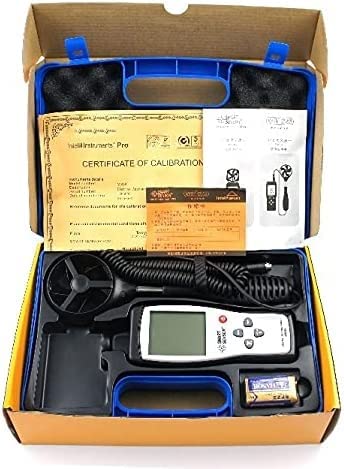 Digital Wind Speed Meter Anemometer Gauge Diagnostic-Tool Air Wind Velocity Meter 45m/s Temperature Measuring Data Hold，Multifunctional Measurement