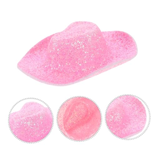 VICASKY 10pcs Miniature Small Cowboy Hat for Boys and Girls Straw Cowgirl Hat Toys Craft Decorations Cake Decorations