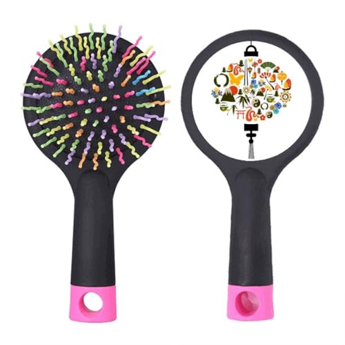 Brosse à cheveux démêlante anti-casse et théière Fan Taiji pour vos nœuds