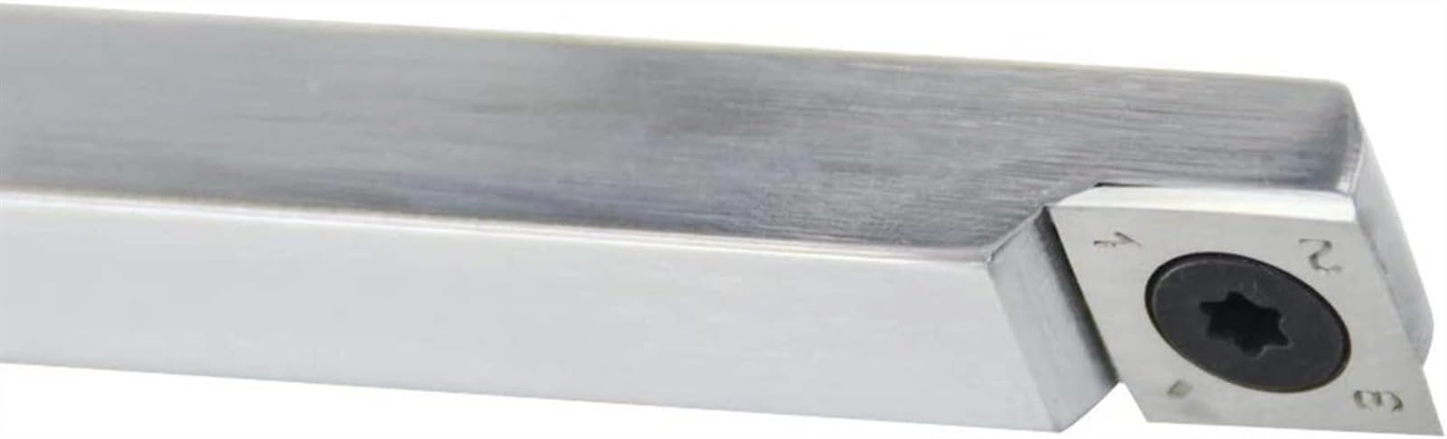 Utensili per tornitura per Legno Scalpello per tornio con Punta in carburo più Ruvida 18 Pollici a grandezza Naturale con Inserto Quadrato in carburo 15X15x2,5 mm con Raggio e Una Vite per hobbisti