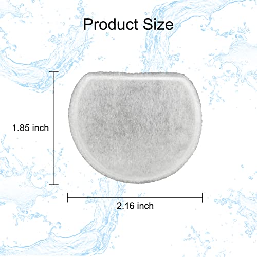 16 Pack Pet Fountain Filter Replacement,8 Carbon Filters and 8 Foam Pre-Filter Replacement Compatible with Multiple Pet Water Dspensers Water Bowl 16 Pack Pet Fountain Filter Replacement,8 Carbon Filters and 8 Foam Pre-Filter Replacement Compatible with Multiple Pet Water Dspensers Water Bowl