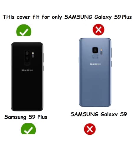Image of COVERBLACK Rubber Silicone Back Cover for Samsung Galaxy S9 Plus - Transparent