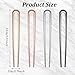 Tyqour 5.9inch Large Metal French Hair Pins for Women U Shaped Hair Pins French Pins for Fine Hair Vintage Hairpin French Pins Hair for Hair Styling Accessories, 4 Pcs