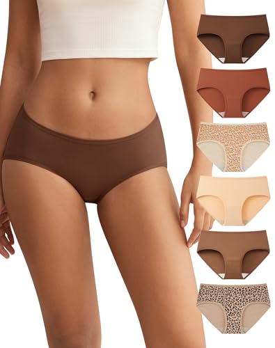 INNERSY Mutande Donna Cotone Vita Media Comode Slip Elasticizzato