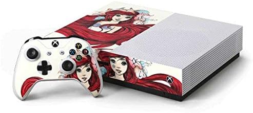 Skinit Decal Gaming Skin Compatible with Xbox One S Console and Controller Bundle - Officially Licensed Disney The Little Mermaid Ariel Illustration Design