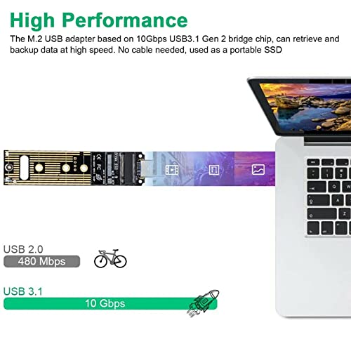 Adaptador Externo M.2 NVMe a USB 3.1 MOUDOAUER miniatura 2