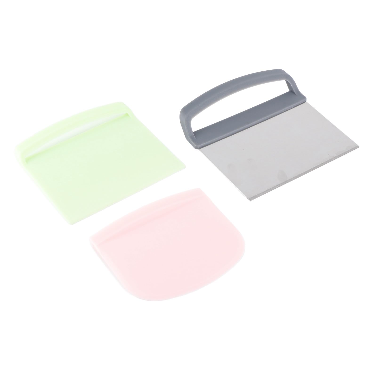 3-Pack Dough Scraper Multipurpose Food Grade Safety Cutter Cake Bread Dough Cake Cutter Bread Multipurpose