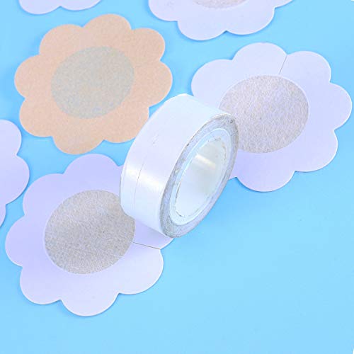 Exceart 50 pares de protetores de mamilo descartáveis, não trançados, para mulheres, meninas (estilo