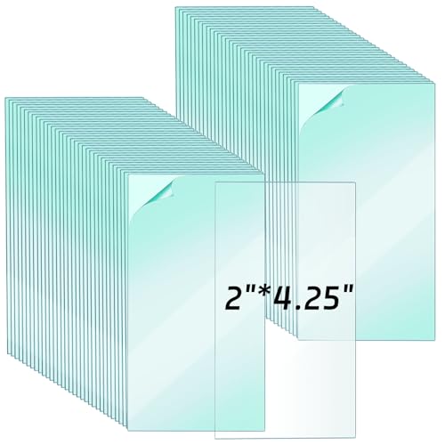 Image of 250 Pcs 2 x 4.25 inch Clear Welding Lens Covers 0.04 inch Thick for Welding Hood | Universal Welding Cap, Helmet Accessories Replacement, Transparent Top Protection for Protecting Eyes