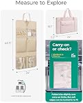 BAGSMART Garment Bags for Travel Foldable Carry on Suit Carrier for Hanging Clothes Stylish Dress Carrier Large Convertible Weekender Garment Bags for Women Men