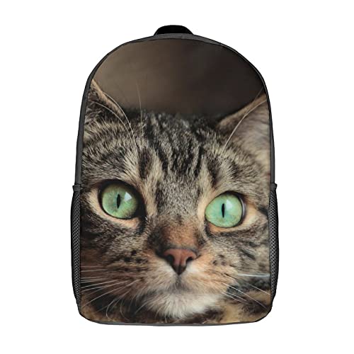 Sac d'école unisexe pour soulager le dos des enfants avec grand volume 17 pouces chat