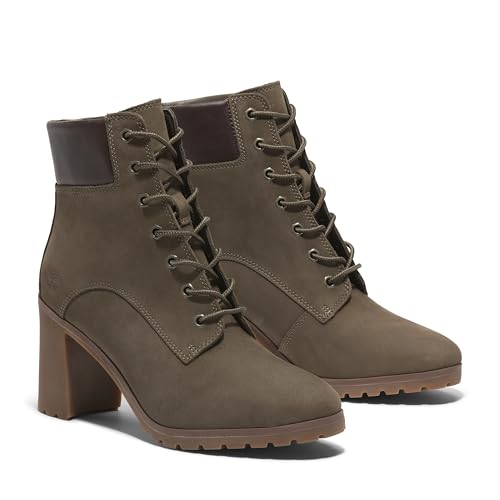 Image of Timberland Womens Allington Lace Up Casual Boots Ankle High Heel 3 inch & Up