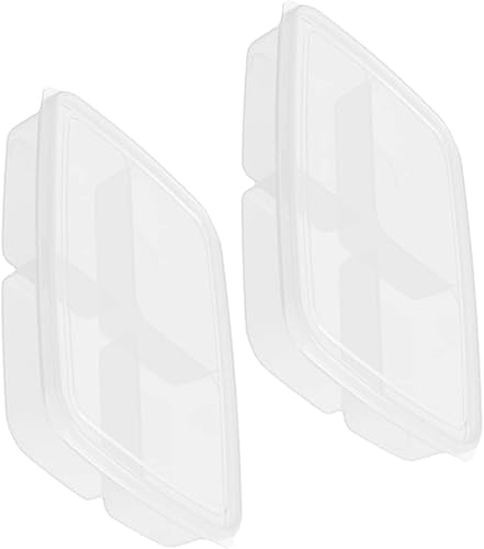 UPKOCH Caja de alimentos de mantenimiento fresco, contenedor de almacenamiento compacto para nevera con tapa para frutas, verduras y carne,