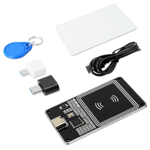 AYWHP PN532 NFC Module RFID V2 Kit, lecteur NFC pour la compatibilité prend en charge I2C SPI HSU avec portée jusqu'à 7 cm inclus shifter de niveau compatible avec Arduino et Android