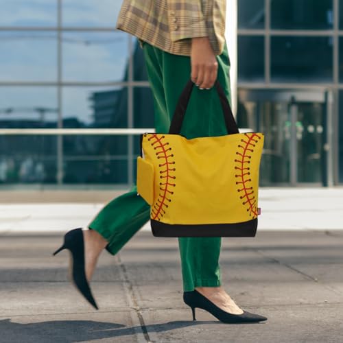 Image of NGIL Medium Top Zipper Closure Canvas Tote Bag with Attached Matching Coin Purse For Moms and Nurses