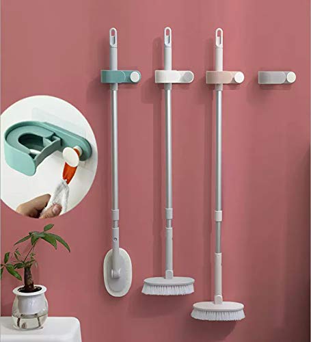 US1984 2-In-1 Wall Mounted Mop & Broom Hanger Holder Organizer, for Kitchen, Bathroom Garage and Garden 2