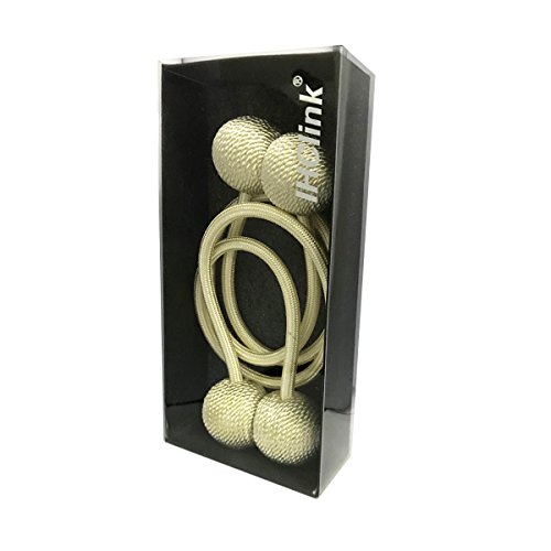 Ihclink Window Curtain Tiebacks Clips Vs Strong Magnetic Tie Band Home Office Decorative Drapes Weave Holdbacks Holders European Style 1 Pair #TOP6