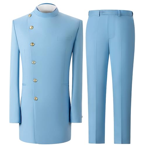 Men's African Groomsman Suit 2 Pieces Suit Business Dress Party Blazer2