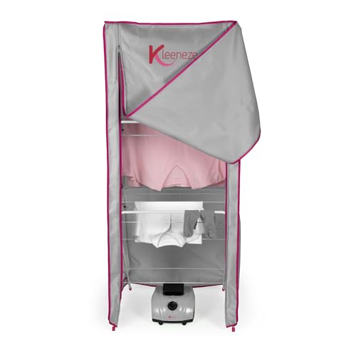Kleeneze Heated Pod Drying System – Convert 3 Tier Airers To A Heated Clothes Airer, Compatible with Most 3 Tier Airers (65 x 55 x 145cm), Easy Assemble Drying Rack, Low Running Costs, KL034306UKF