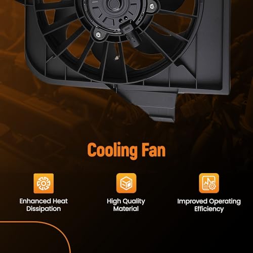 Image of maXpeedingrods 2PCS Radiator Cooling Fan for Chrysler Town & Country Left & Right 2001-2005, for for Dodge Caravan /Grand Caravan 2001-2005, for Chrysler Voyager 2001-2003, 4809171AC CH3115123