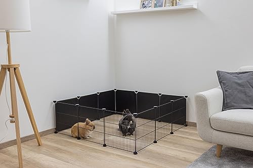 Kerbl Pet Erweiterung 6X Kunststoffwand-Elemente für Indoor-Freigehege Hopsi, 35x35 cm je Element