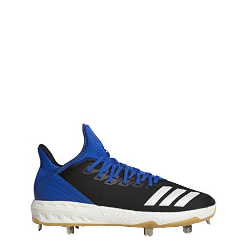 adidas Icon 4 Cleat - Men's Baseball 14 Black/White/Collegiate Royal