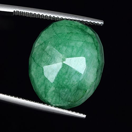 Amazing 20.00 Carat. Oval Cut Green Emerald Gem - EGL Certified Natural Colombian Gemstone for Ring DE-0323