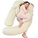 Maternity pillow Poduszka ciążowa z wyróżnionym kolorem bawełniana poszewka na poszewkę wielofunkcyjna dziecko karmienie piersią poduszka G-Shape, pomoc snu poduszka kobiety ciążowej