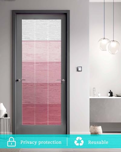 Vinilo decorativo para ventana privacidad rosa ombré 29.5x78.7 in miniatura 5