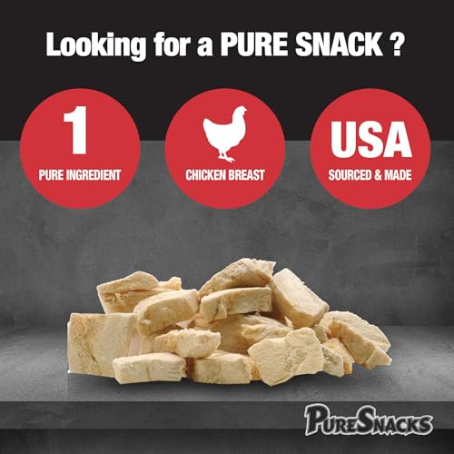 PureSnacks Freeze Dried Chicken Breast Dog Treats 9.2oz (261g) | 1 Ingredient | Freeze Dried in The USA | Packaged and Prepared in Canada image 8