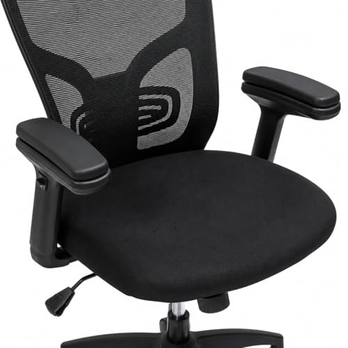Image of Bromine Office Chair Arm Pad Replacement- Adjustable Handle Pads, Ergonomic Comfort, Universal Fit, Includes 4 Screws, Compatible with Most Revolving Chairs Durable Spare Parts (Soft 2D PAD)